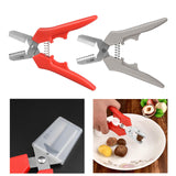 Maxbell Chestnuts Clip Multifunctional Manual Stainless Steel Chestnuts Shell Opener red