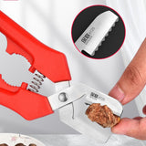 Maxbell Chestnuts Clip Multifunctional Manual Stainless Steel Chestnuts Shell Opener red
