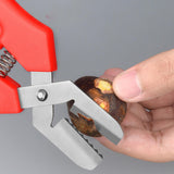Maxbell Chestnuts Clip Multifunctional Manual Stainless Steel Chestnuts Shell Opener red