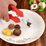 Maxbell Chestnuts Clip Multifunctional Manual Stainless Steel Chestnuts Shell Opener red