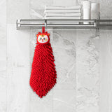 Maxbell New Year Hanging Hand Towels Soft Chenille Towels for Apartment Home Kitchen Female