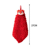 Maxbell New Year Hanging Hand Towels Soft Chenille Towels for Apartment Home Kitchen Male