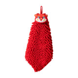 Maxbell New Year Hanging Hand Towels Soft Chenille Towels for Apartment Home Kitchen Male