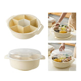 Maxbell Divided Serving Tray Food Storage Organizer for Chips and Dip Snacks without Lid