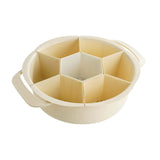 Maxbell Divided Serving Tray Food Storage Organizer for Chips and Dip Snacks without Lid