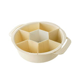 Maxbell Divided Serving Tray Food Storage Organizer for Chips and Dip Snacks without Lid