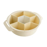 Maxbell Divided Serving Tray Food Storage Organizer for Chips and Dip Snacks without Lid