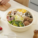 Maxbell Divided Serving Tray Food Storage Organizer for Chips and Dip Snacks without Lid