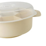 Maxbell Divided Serving Tray Food Storage Organizer for Chips and Dip Snacks with Lid