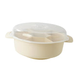 Maxbell Divided Serving Tray Food Storage Organizer for Chips and Dip Snacks with Lid
