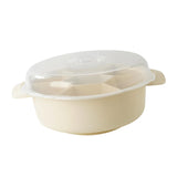Maxbell Divided Serving Tray Food Storage Organizer for Chips and Dip Snacks with Lid