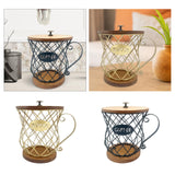 Maxbell Espresso Pod Holder Wire Espresso Capsule Holder for Cafes Family Countertop gold