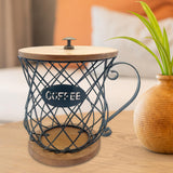 Maxbell Espresso Pod Holder Wire Espresso Capsule Holder for Cafes Family Countertop black