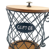 Maxbell Espresso Pod Holder Wire Espresso Capsule Holder for Cafes Family Countertop black