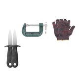 Maxbell Oyster Shucker Tool Set Scallop Oysters Opener Tools for Seafood Stores Home