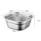Maxbell Kitchen Strainer Washing Stainless Steel Colander for Spaghetti Fruits Pasta