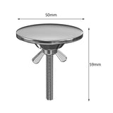 Maxbell Kitchen Sink Hole Cover Durable Kitchen Accessory 1.97inch Faucet Hole Cover Argent