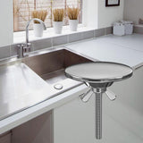 Maxbell Kitchen Sink Hole Cover Durable Kitchen Accessory 1.97inch Faucet Hole Cover Argent