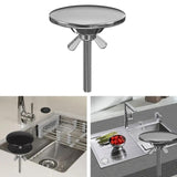 Maxbell Kitchen Sink Hole Cover Durable Kitchen Accessory 1.97inch Faucet Hole Cover Argent
