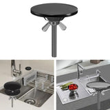 Maxbell Kitchen Sink Hole Cover Durable Kitchen Accessory 1.97inch Faucet Hole Cover Black