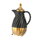 Maxbell Thermal Coffee Carafe Portable 34oz Beverage Pitcher for BBQ Camping Holiday Black