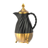 Maxbell Thermal Coffee Carafe Portable 34oz Beverage Pitcher for BBQ Camping Holiday Black