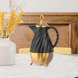 Maxbell Thermal Coffee Carafe Portable 34oz Beverage Pitcher for BBQ Camping Holiday Black