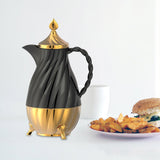 Maxbell Thermal Coffee Carafe Portable 34oz Beverage Pitcher for BBQ Camping Holiday Black