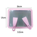 Maxbell Instant Ice Cream Maker Ice Cream Rolled Machine for Gelato Sorbets Pink