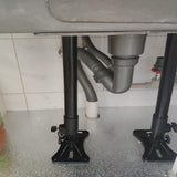 Maxbell Undermount Sink Bracket Adjustable Stable Sink Support for Kitchen Washbasin 25cm to 35cm