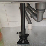 Maxbell Undermount Sink Bracket Adjustable Stable Sink Support for Kitchen Washbasin 35cm to 60cm