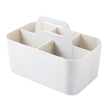 Maxbell Cosmetic Storage Bin with Handle 5 Slot for Hair Brush Nursery Shelf Corner