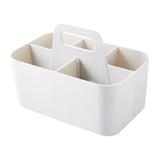 Maxbell Cosmetic Storage Bin with Handle 5 Slot for Hair Brush Nursery Shelf Corner