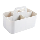Maxbell Cosmetic Storage Bin with Handle 5 Slot for Hair Brush Nursery Shelf Corner