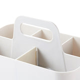 Maxbell Cosmetic Storage Bin with Handle 5 Slot for Hair Brush Nursery Shelf Corner