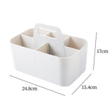 Maxbell Cosmetic Storage Bin with Handle 5 Slot for Hair Brush Nursery Shelf Corner