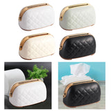 Maxbell Tissue Holder Built in Spring Inside Stylish Non Slip Tissue Cover for Hotel White