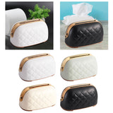 Maxbell Tissue Holder Built in Spring Inside Stylish Non Slip Tissue Cover for Hotel White