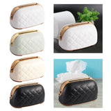 Maxbell Tissue Holder Built in Spring Inside Stylish Non Slip Tissue Cover for Hotel White