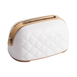 Maxbell Tissue Holder Built in Spring Inside Stylish Non Slip Tissue Cover for Hotel White