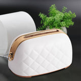 Maxbell Tissue Holder Built in Spring Inside Stylish Non Slip Tissue Cover for Hotel White