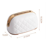 Maxbell Tissue Holder Built in Spring Inside Stylish Non Slip Tissue Cover for Hotel White