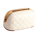 Maxbell Tissue Holder Built in Spring Inside Stylish Non Slip Tissue Cover for Hotel Beige