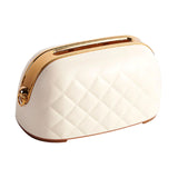 Maxbell Tissue Holder Built in Spring Inside Stylish Non Slip Tissue Cover for Hotel Beige