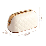 Maxbell Tissue Holder Built in Spring Inside Stylish Non Slip Tissue Cover for Hotel Beige