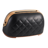 Maxbell Tissue Holder Built in Spring Inside Stylish Non Slip Tissue Cover for Hotel Black