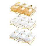 Maxbell Dried Fruit Tray with Lid Dessert Dividing Plate for Sweet Cookies Nuts Home Brown