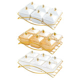 Maxbell Dried Fruit Tray with Lid Dessert Dividing Plate for Sweet Cookies Nuts Home Brown