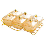 Maxbell Dried Fruit Tray with Lid Dessert Dividing Plate for Sweet Cookies Nuts Home Brown