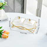 Maxbell Compartment Appetizer Food Display Dish Platter with Lid for Party Nuts Home Clear